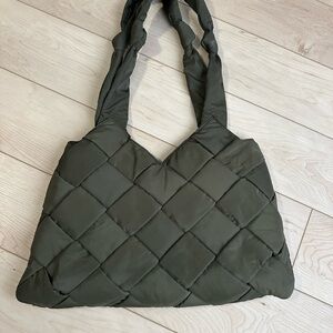 Olive Green Quilted Women's Bag
